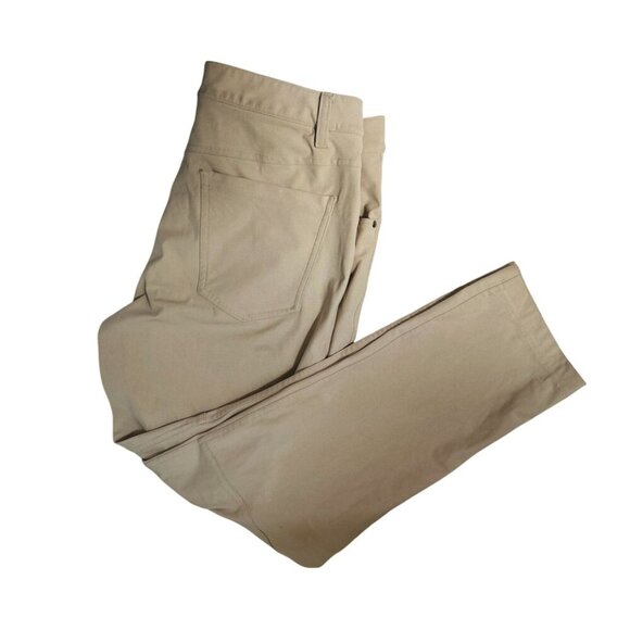 Lululemon ABC Slim-Fit 5 Pocket Pant Warpstreme Trench Color Size 31 - Picture 8 of 9